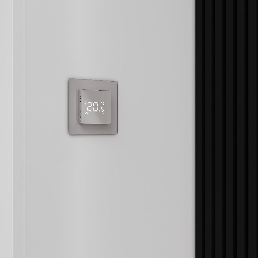 Рамка стеклянная Werkel Senso на 1 пост soft-touch Дымчатый W0013117 — изображение 2