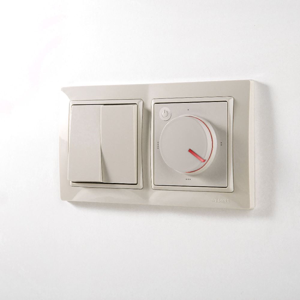 Рамка из поликарбоната Werkel Snabb basic на 2 поста Слоновая кость W0022003 — изображение 2