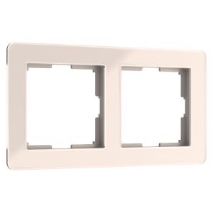 Рамка акриловая Werkel Acrylic на 2 поста Айвори W0022743