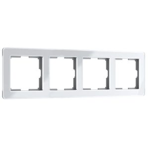 Рамка акриловая Werkel Acrylic на 4 поста Белый W0042701