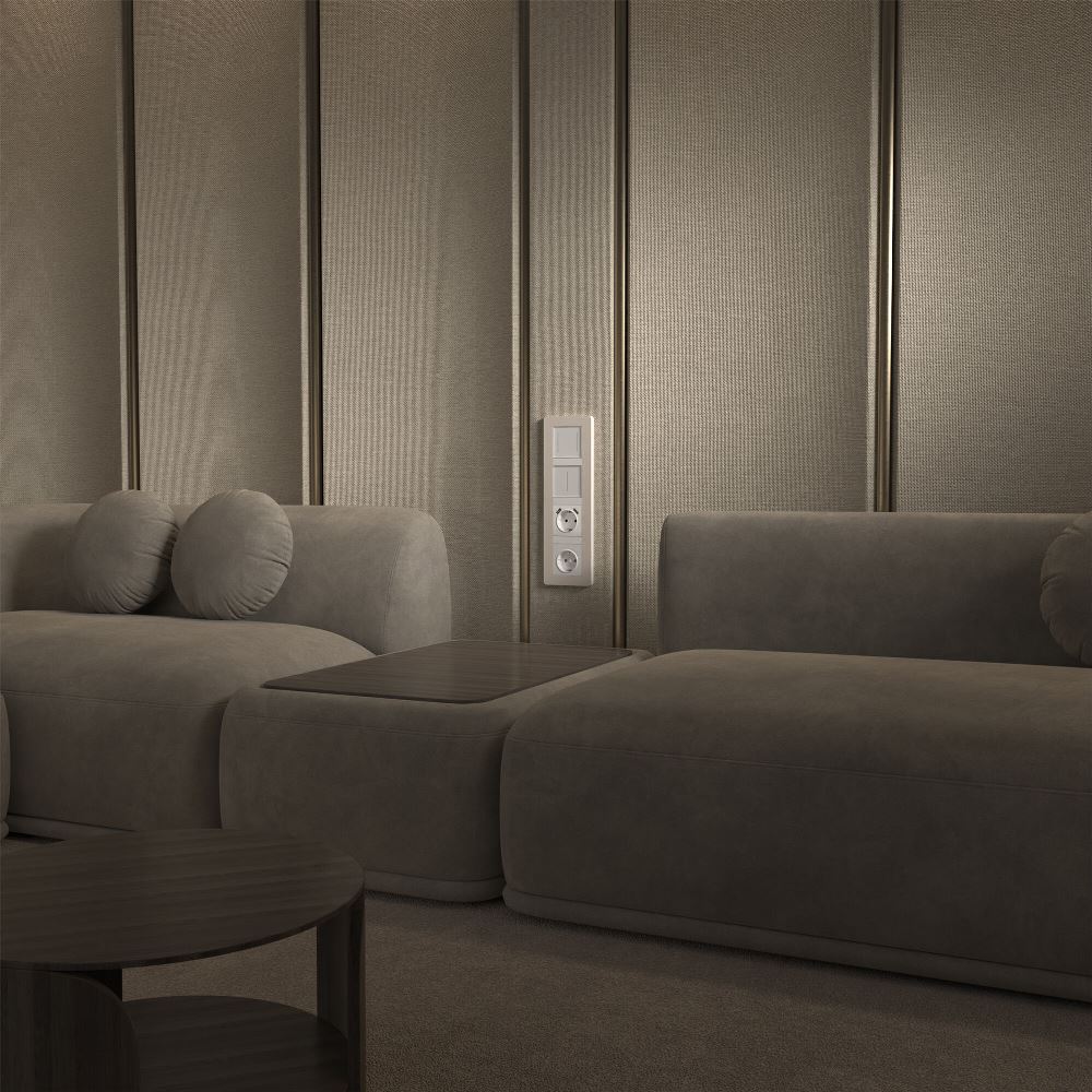 Рамка из поликарбоната Werkel Split на 4 поста Айвори / Белый W0043066 — изображение 3