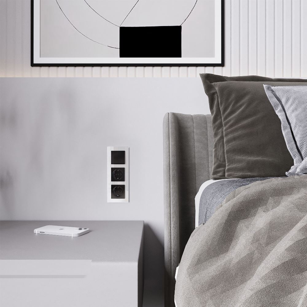 Выключатель одноклавишный встраиваемый Werkel Черный W1110048 — изображение 3