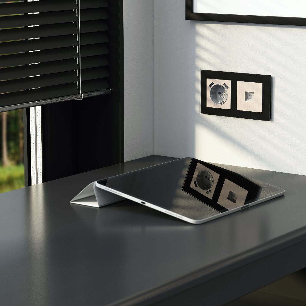 Розетка встраиваемая Ethernet Werkel RJ-45 Перламутровый рифленый W1181013 — изображение 3