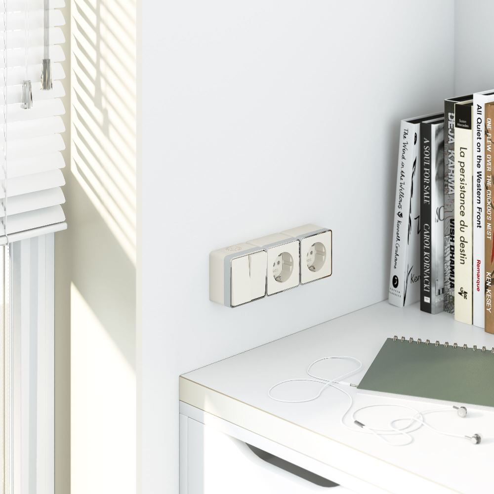 Розетка накладная Werkel Gallant с заземлением Слоновая кость W5071003 — изображение 3