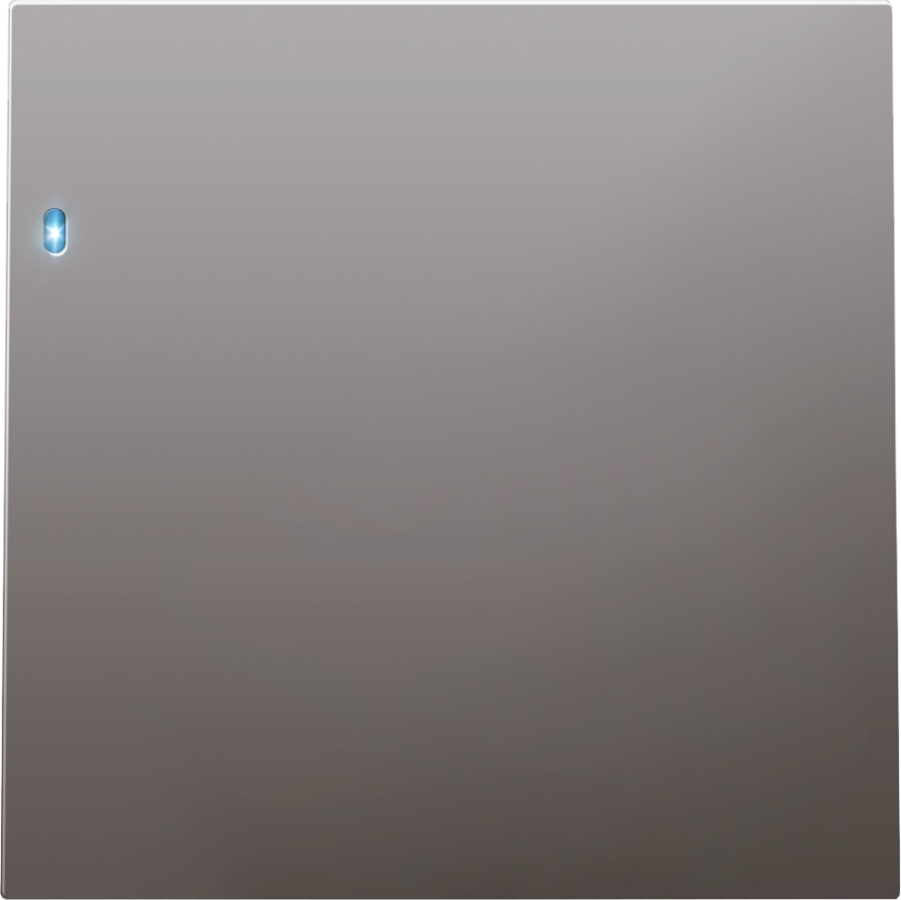 Выключатель одноклавишный встраиваемый Donel R98 с подсветкой Сталь матовая DA03101-DA29037 — изображение 2