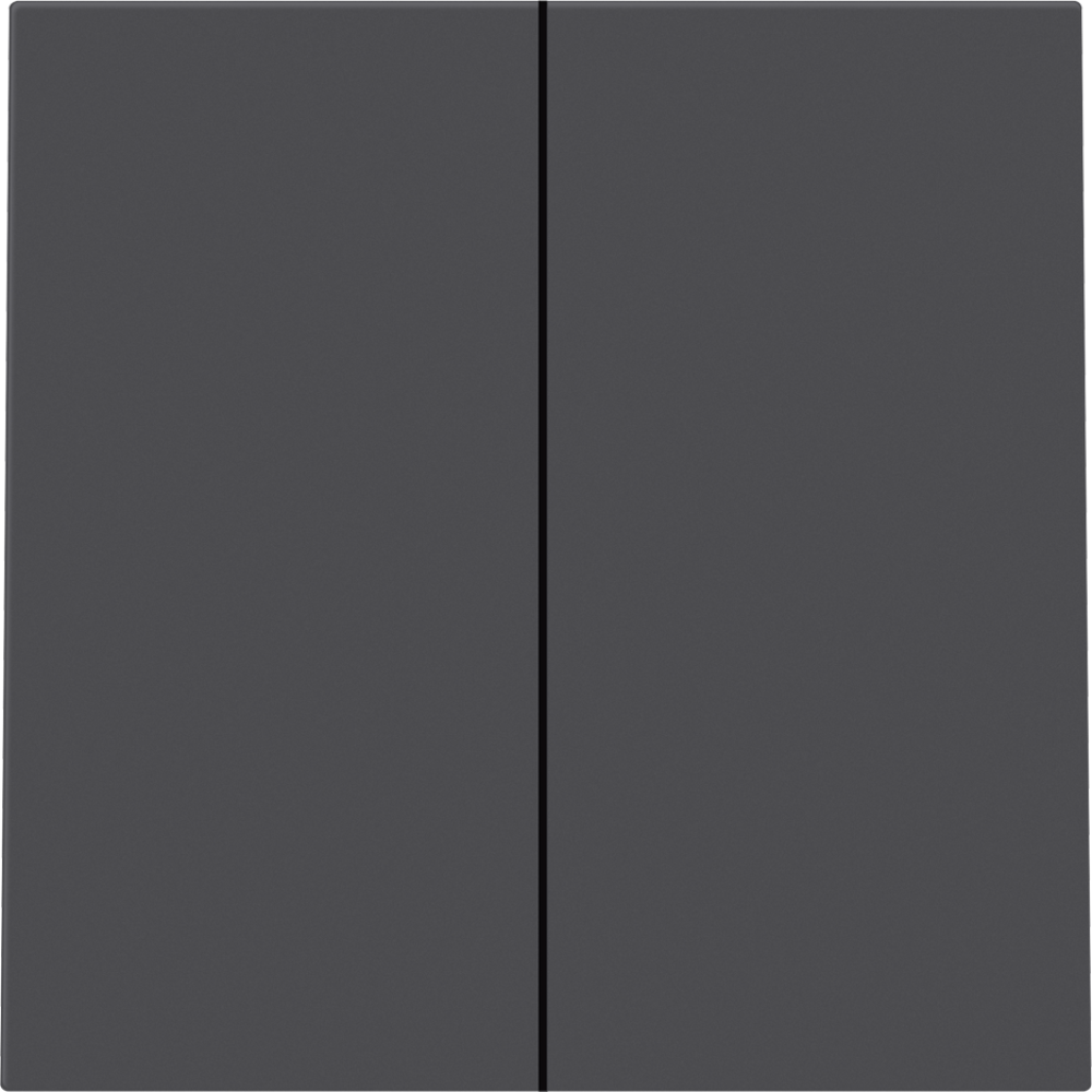 Выключатель двухклавишный встраиваемый Donel R98 Черный матовый DA10500-DA29528 — изображение 2