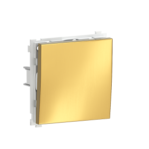 Выключатель одноклавишный встраиваемый проходной Donel R98 Metal Золото матовое DA10600-DA296BR