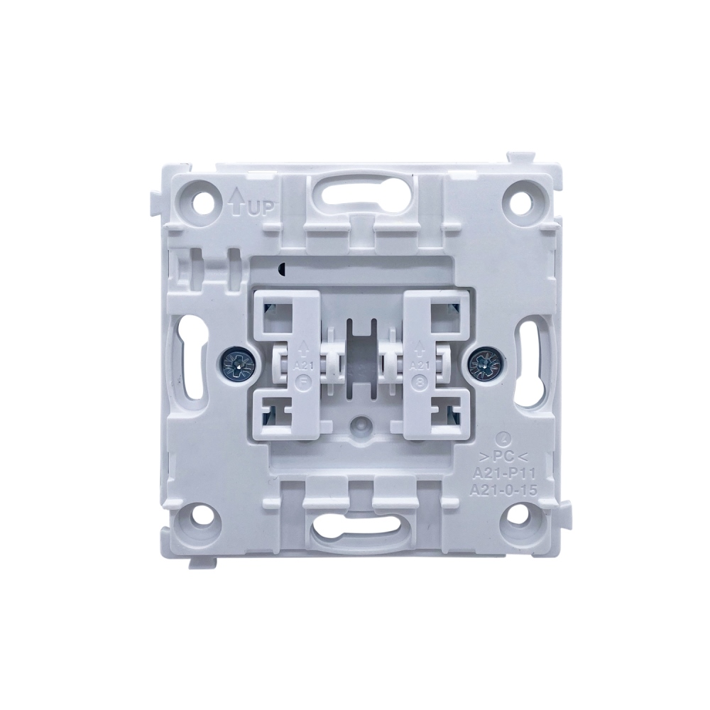 Выключатель двухклавишный встраиваемый проходной Donel R98 Белый матовый DA10800-DA29533 — изображение 5