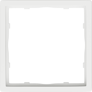 Рамка пластиковая Donel R98 нa 1 пост Белый матовый DA21133