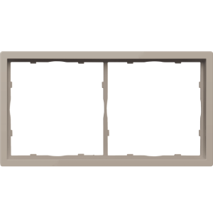 Рамка пластиковая Donel R98 на 2 поста Кашемир матовый DA21235