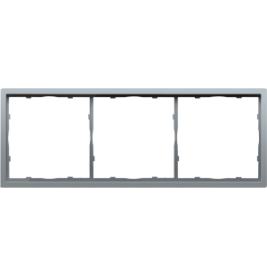 Рамка пластиковая Donel R98 на 3 поста Алюминий матовый DA21326