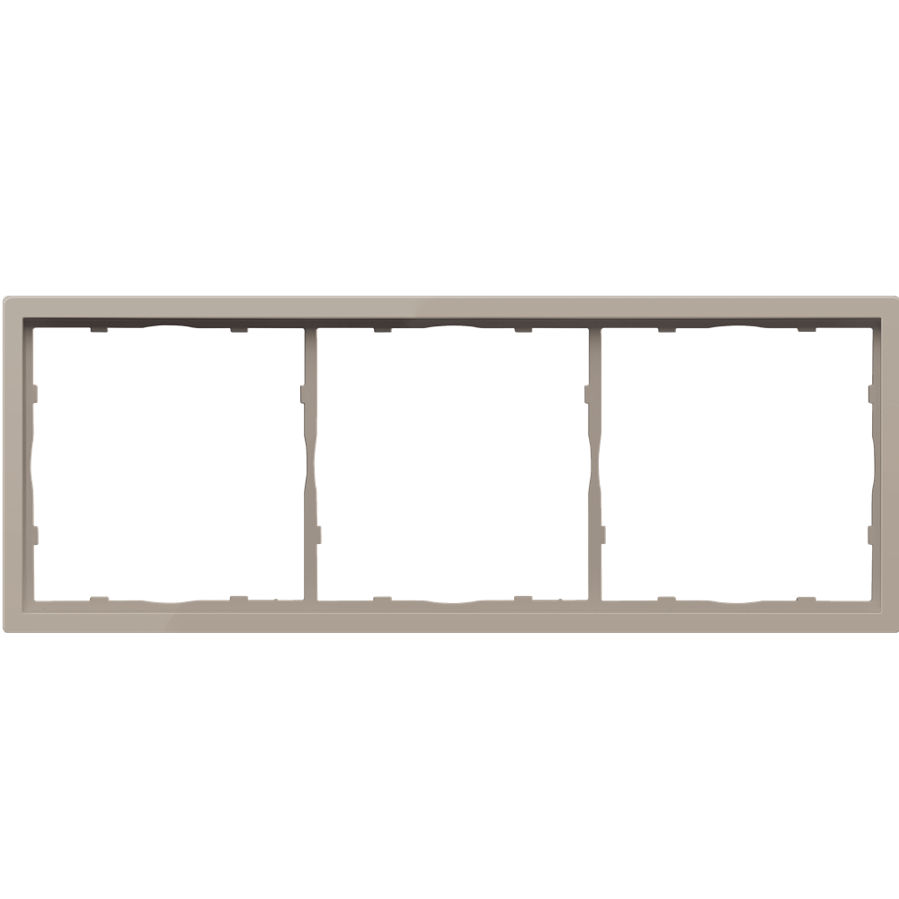 Рамка пластиковая Donel R98 на 3 поста Кашемир матовый DA21335