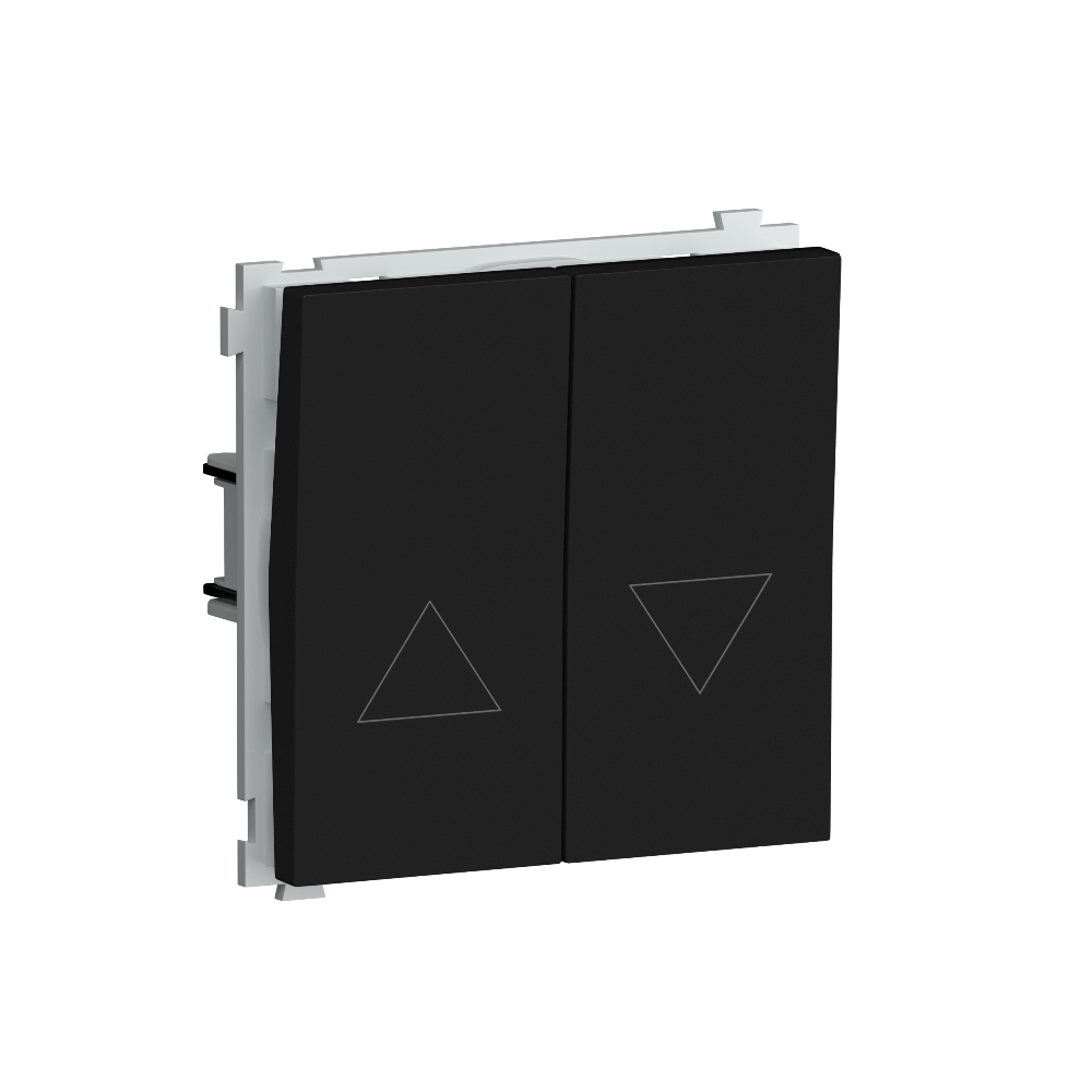 Выключатель жалюзи встраиваемый Donel R98 с блокировкой Карбон матовый DA25800-DA29430