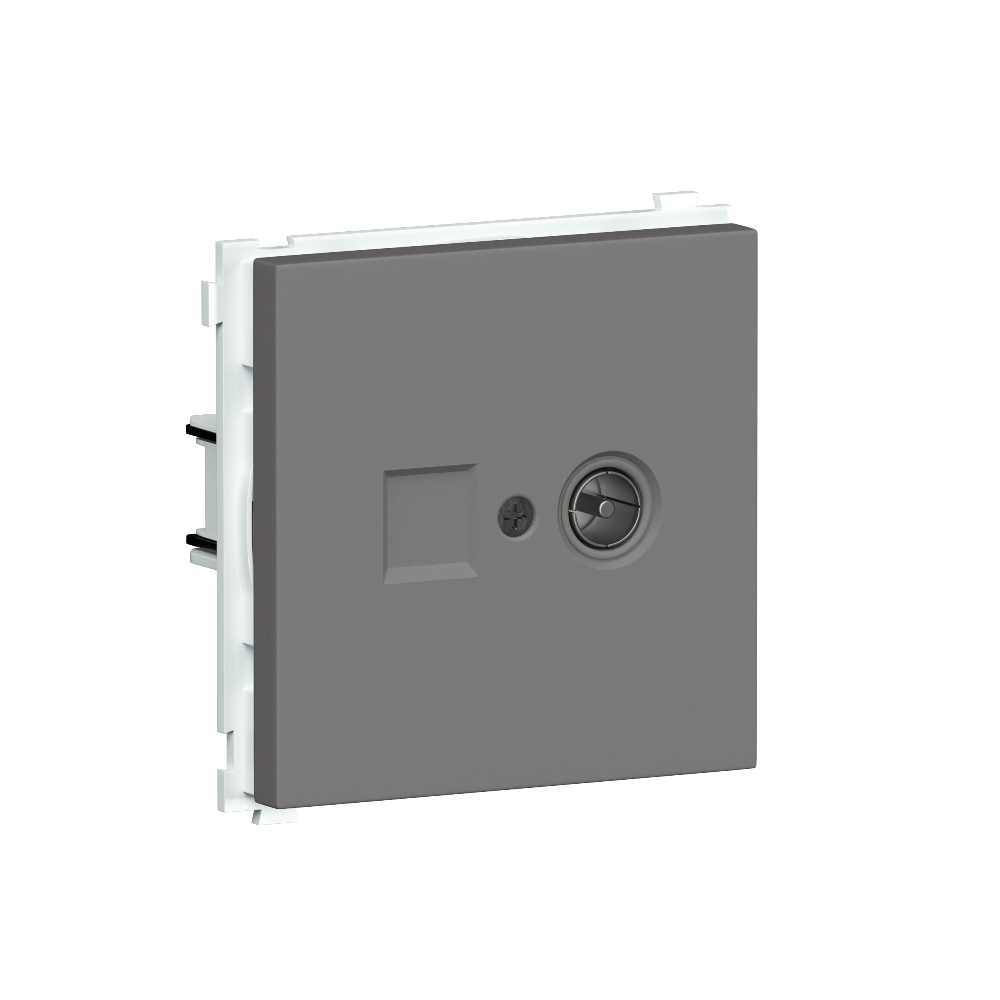 ТВ-розетка встраиваемая оконечная Donel R98 Шоколад матовый DA30100-DA87942