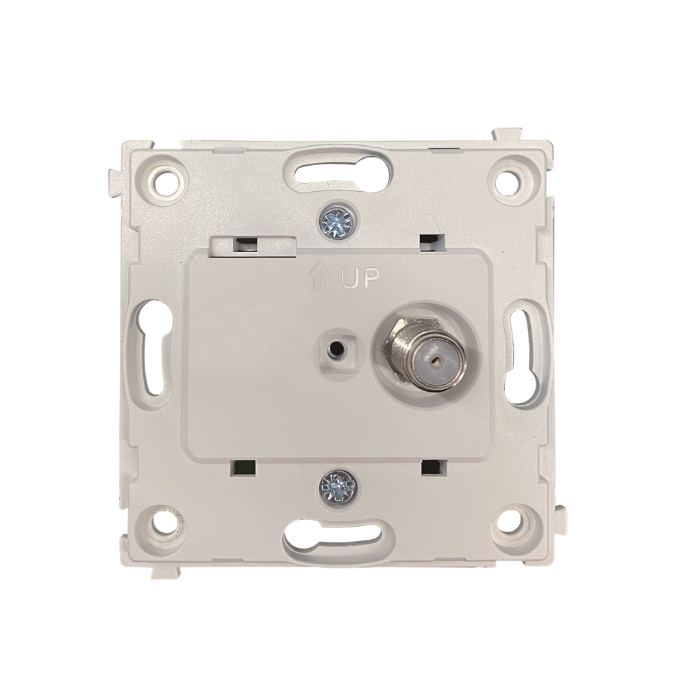 Розетка встраиваемая TV-SAT Donel R98 Metal F-разъём Вороненая сталь DA30200-DA879GS — изображение 5