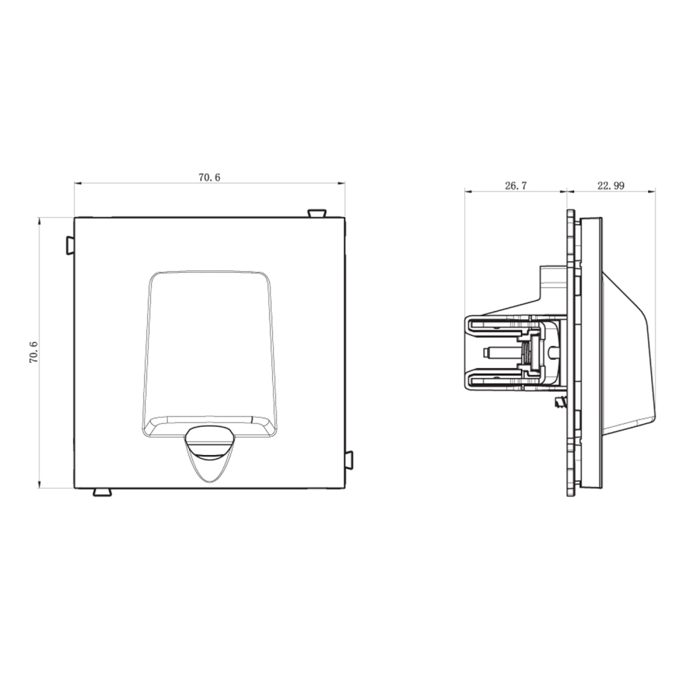 Вывод кабеля Donel R98 Коралл матовый DA87145 — изображение 3