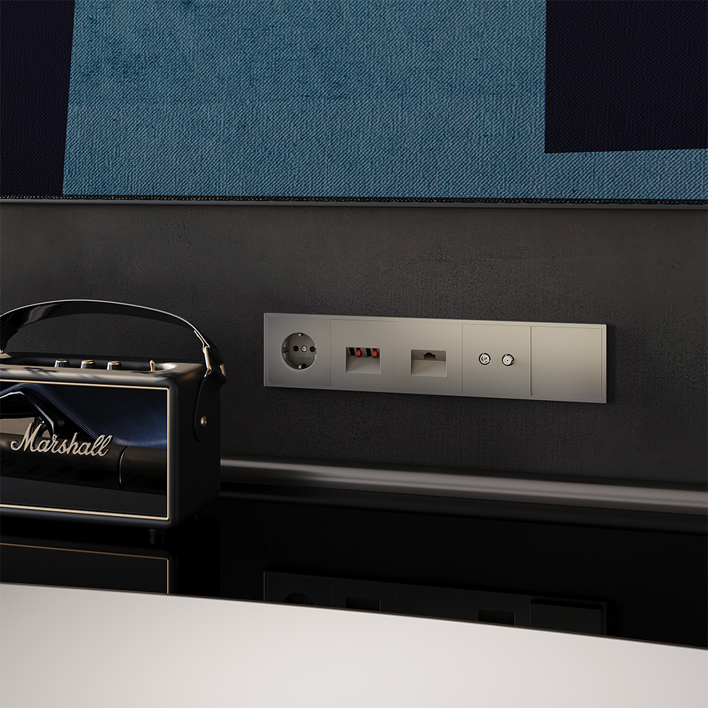 Розетка встраиваемая TV-SAT Voltum S70 оконечная Шелк VLS060404 — изображение 4