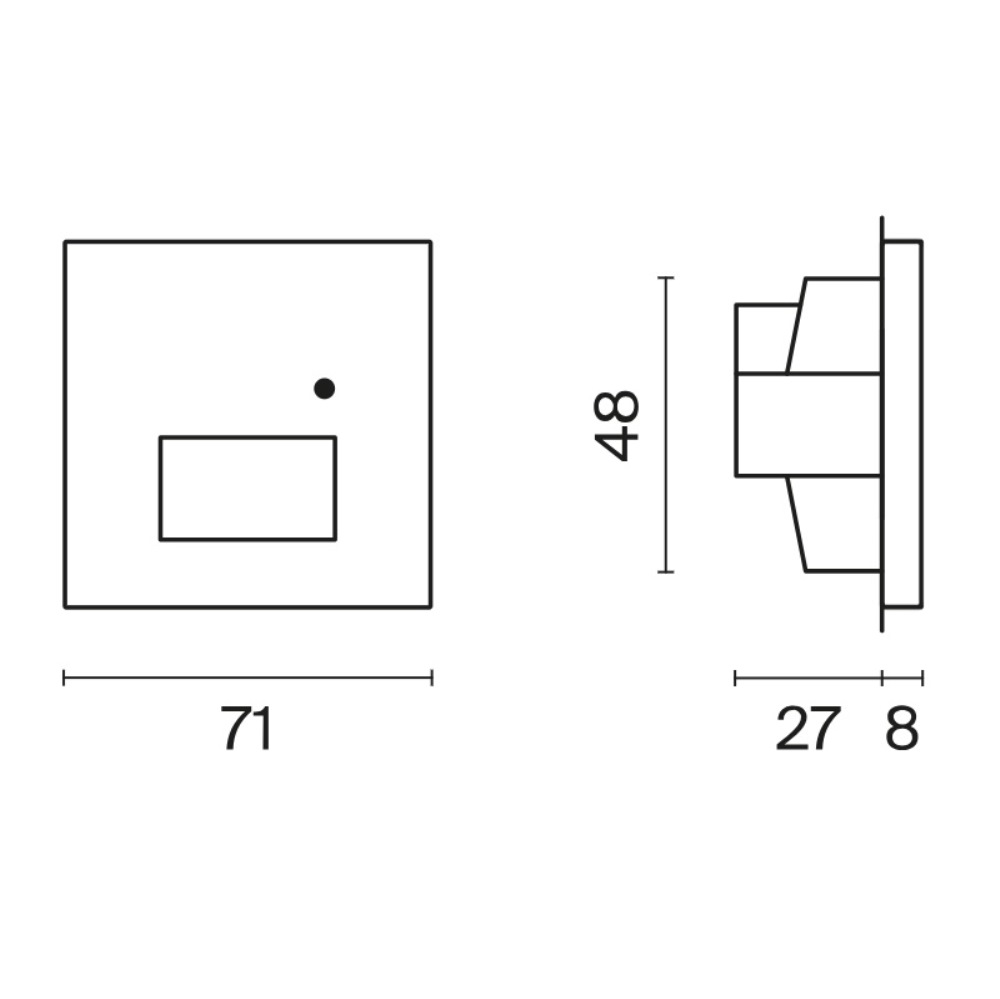 LED подсветка встраиваемая Voltum S70 с датчиком Титан VLS070706 — изображение 5