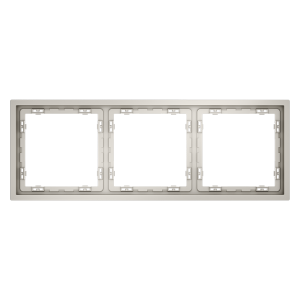 Рамка пластиковая Voltum S70 на 3 поста Кашемир глянцевый VLS100303
