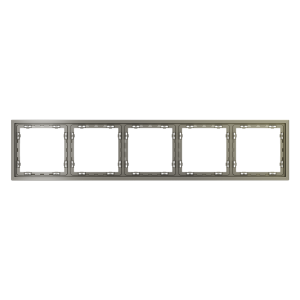 Рамка пластиковая Voltum S70 на 5 постов Шелк глянцевый VLS100504