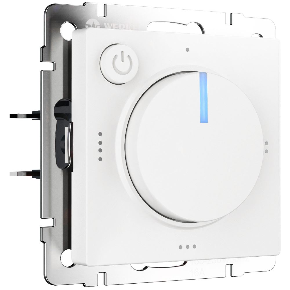 Терморегулятор электромеханический Werkel для теплого пола Белый матовый W1151161