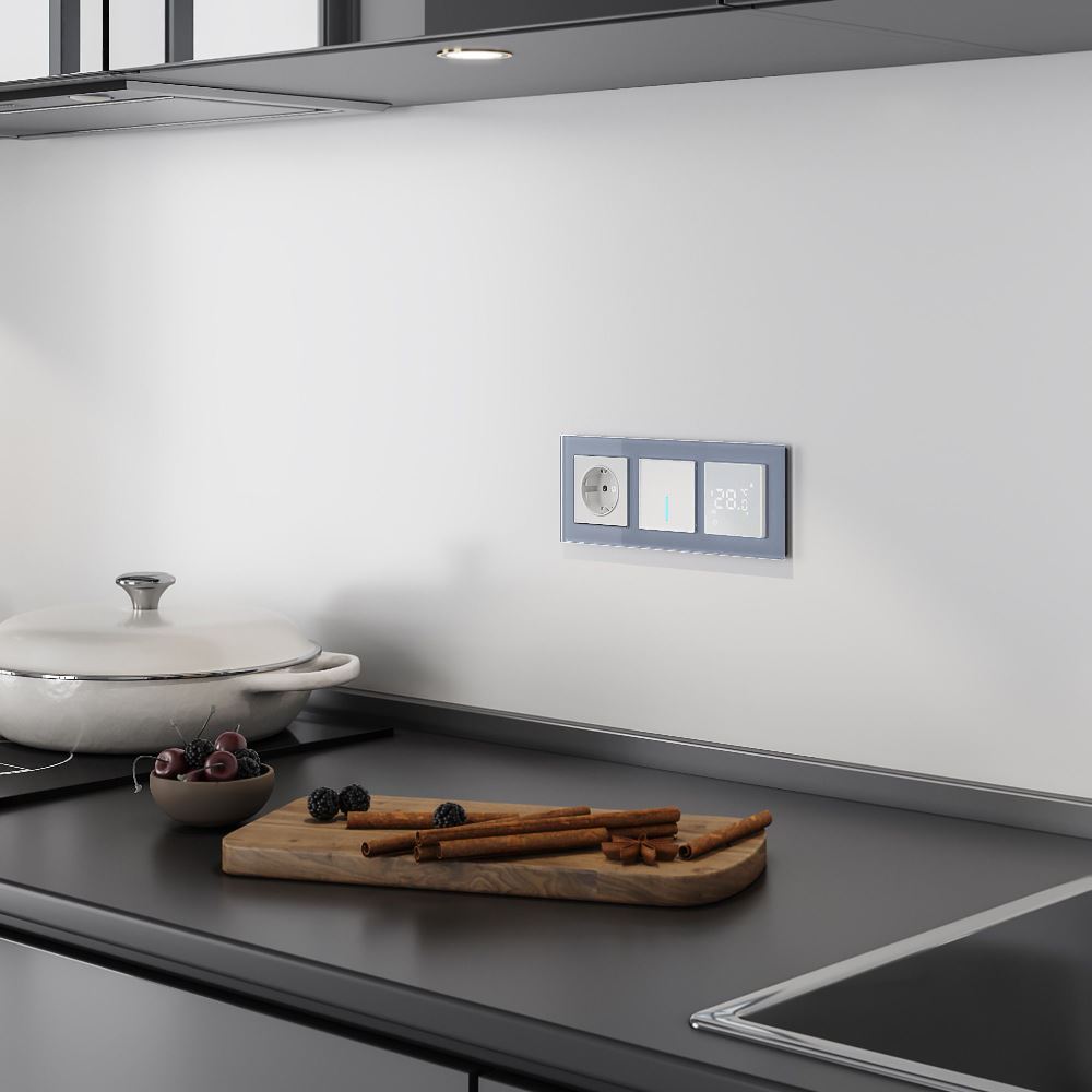 Умный сенсорный терморегулятор Werkel для теплого пола с Wifi Белый W1151201 — изображение 2